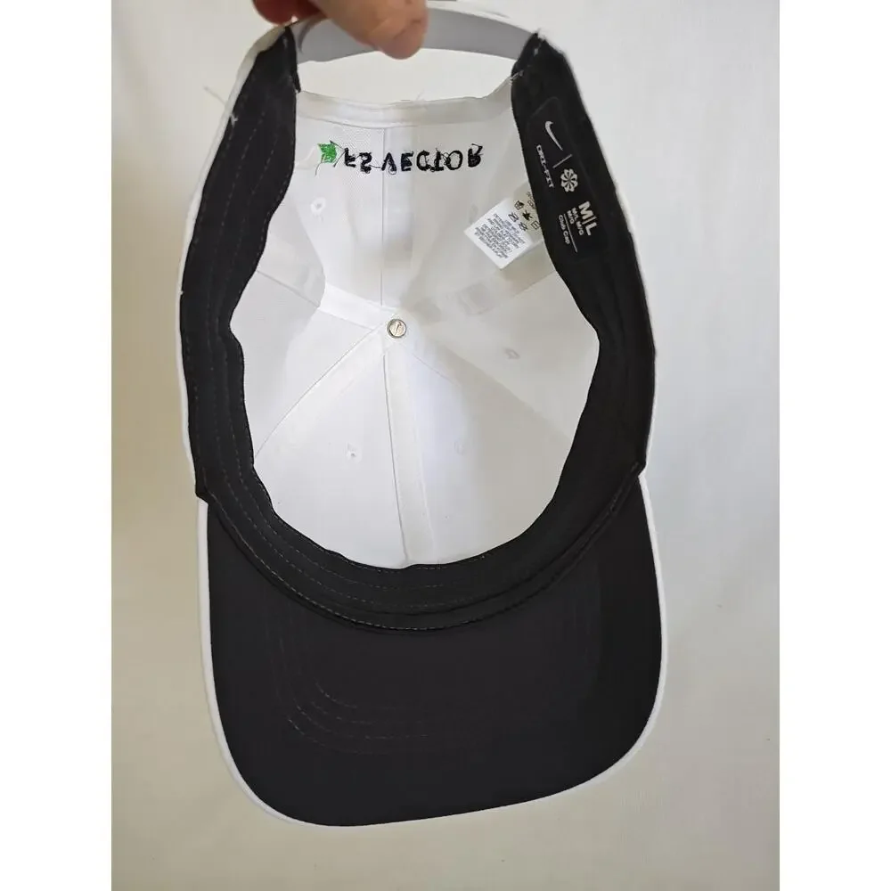 Nike golf‎ Club Hat Men's Cap M/L WHITE SNAPBACK DRI-FIT Adjustable Lightweight